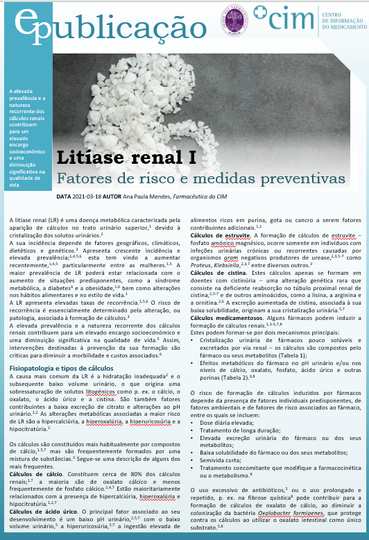 Litíase renal I